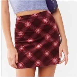 Plaid Mini Skirt